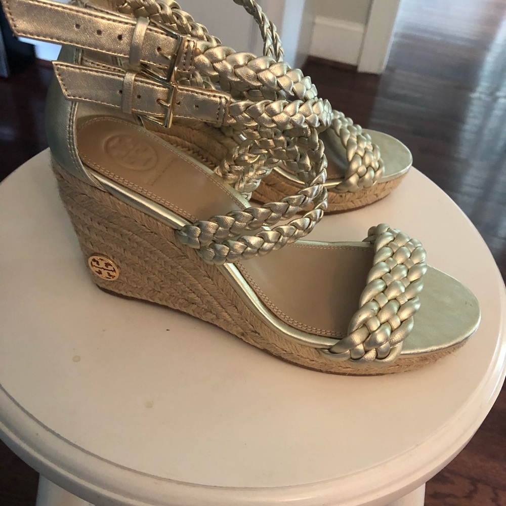 Never Worn Tory Burch Wedges